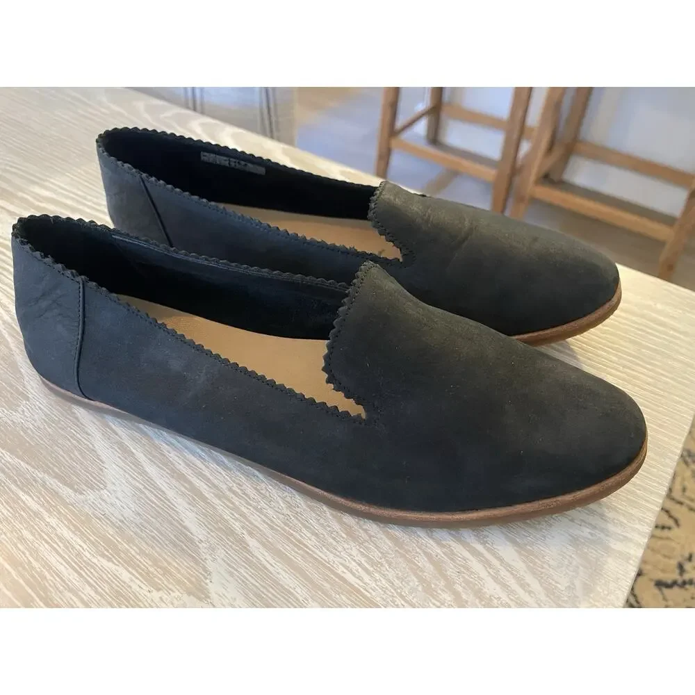 NEW UGG Vista Slip-on Flat in Black Women’s Nubuck Leather‎ Sz 11 Driving loafer